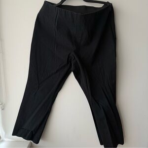 A NEW DAY Elastic Waist Straight Leg Pull-On Pants Black Plus Size 18 Women’s